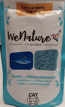 WENATURE TONNO CON PESCIOLINI BIANCHI IN SOFT JELLY Gatti