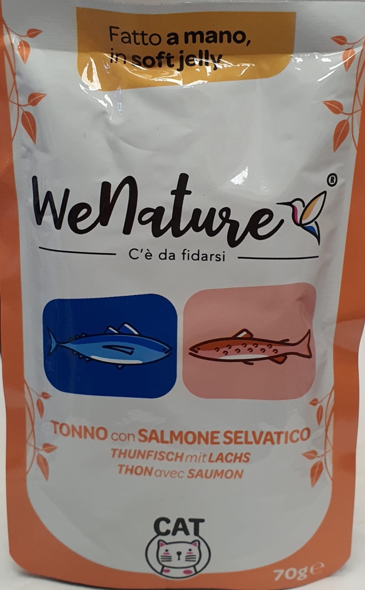 WENATURE TONNO CON SALMONE IN SOFT JELLY 