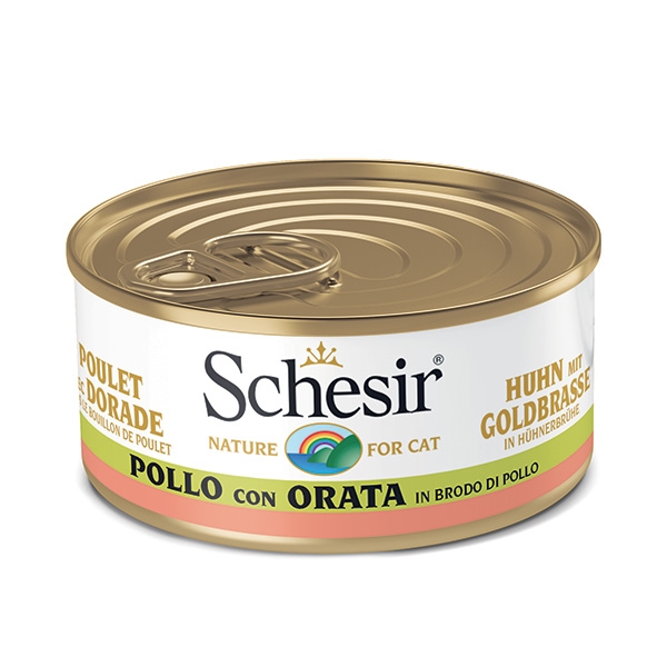 SCHESIR FILETTI DI POLLO CON ORATA IN BRODO DI COTTURA 