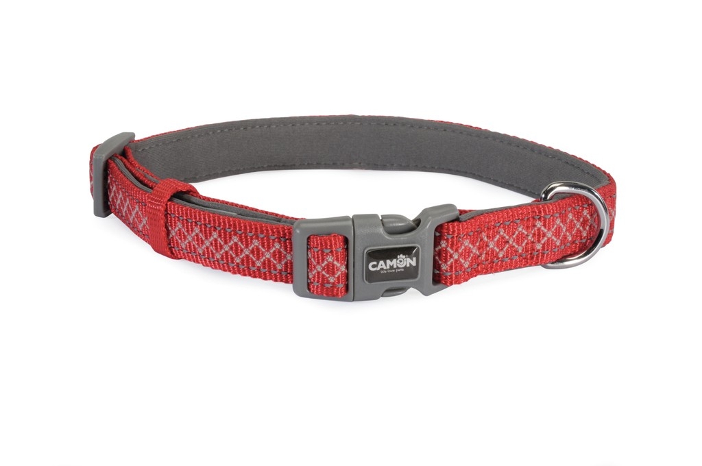 COLLARE REGOLABILE CUBIC ROSSO S