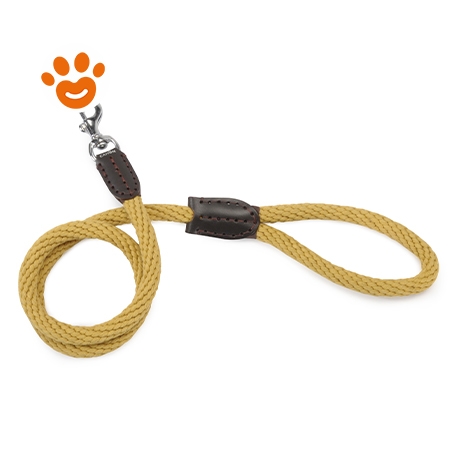 CAMON GUINZAGLIO ADDESTRAMENTO CORDA + PELLE BEIGE 