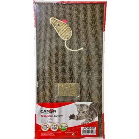 CAMON TIRAGRAFFI IN CARTONE CON TOPO Gatti