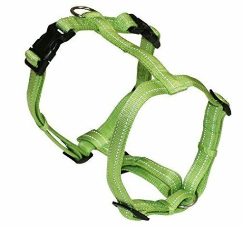 CROCI PETTORINA  H NYLON SOFT REFL. VERDE Cani