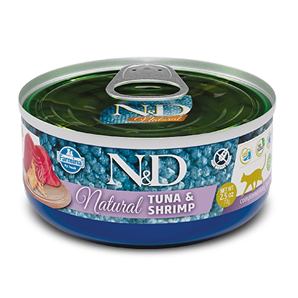 FARMINA (RUSSO MANGIMI)  NATURAL & DELICIOUS NATURAL TONNO & GAMBERETTI
