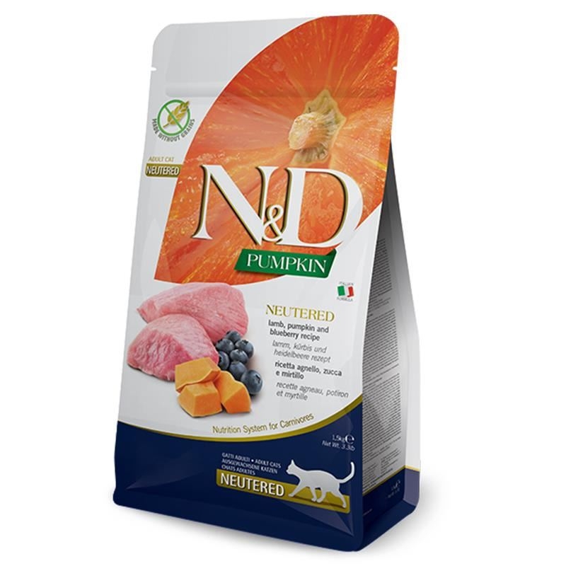 N&D PUMPKIN CAT LAMB PUMPKIN BLUEBERRY ADULT NEUTERED 