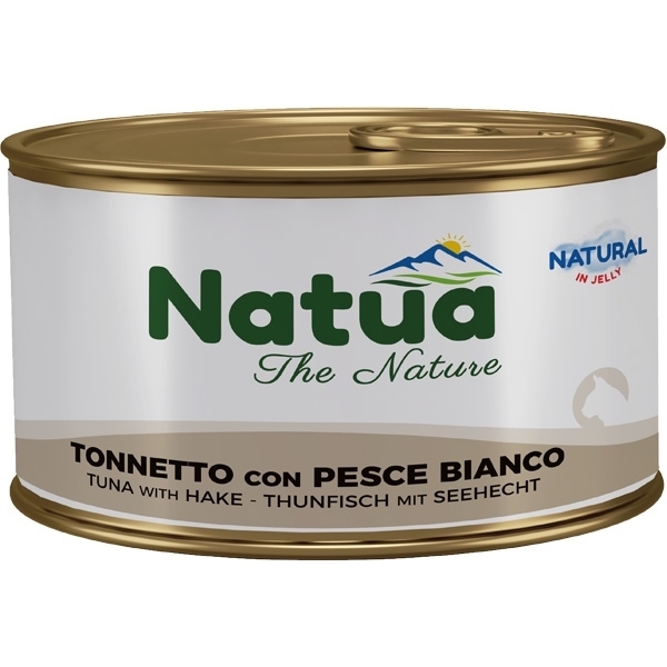 NATUA  NATURAL ADULT JELLY TONNETTO CON PESCE BIANCO 