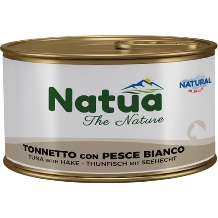 NATUA  NATURAL ADULT JELLY TONNETTO CON PESCE BIANCO Gatti