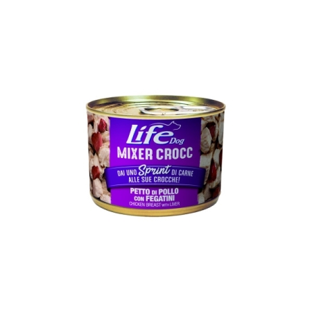 LIFE PET CARE  MIXER CROCC PETTO DI POLLO CON FEGATO Cani