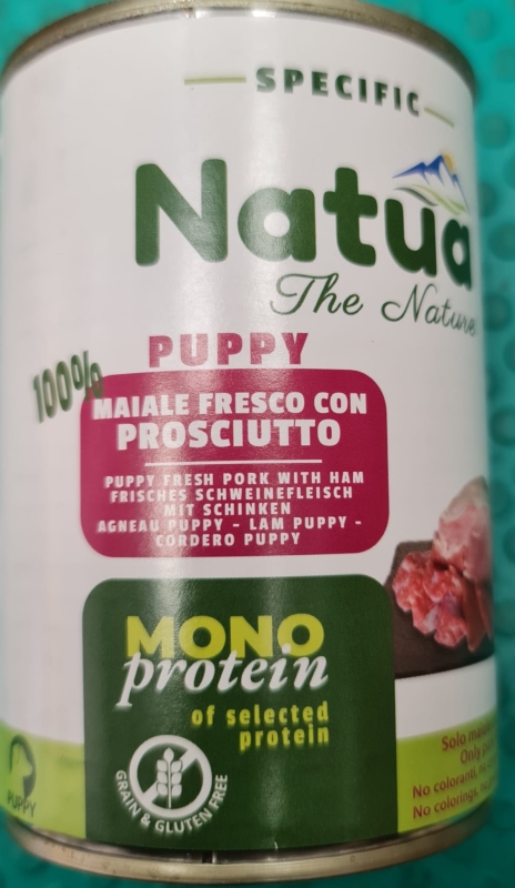 NATUA SPEC DOG PUPPY MAIALE FRESCO CON PROSCIUTTO 