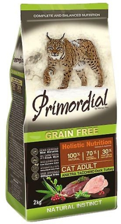 PRIMORDIAL CAT ADULT ANATRA -TACCHINO GRAIN FREE Gatti