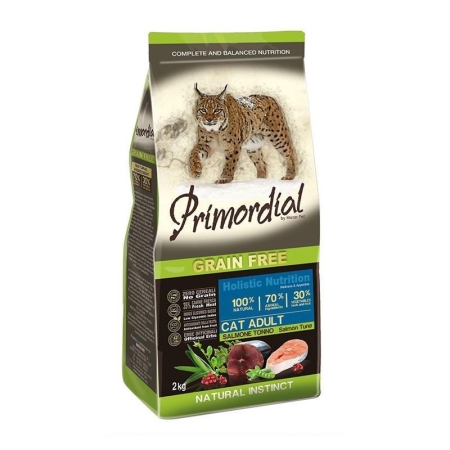 PRIMORDIAL CAT ADULT SALMONE -TONNO GRAIN FREE Gatti