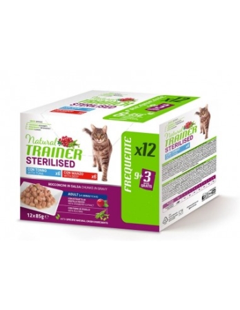 NATURAL TRAINER STERILISED MULTIPACK TONNO/MANZO 9+3 Gatti