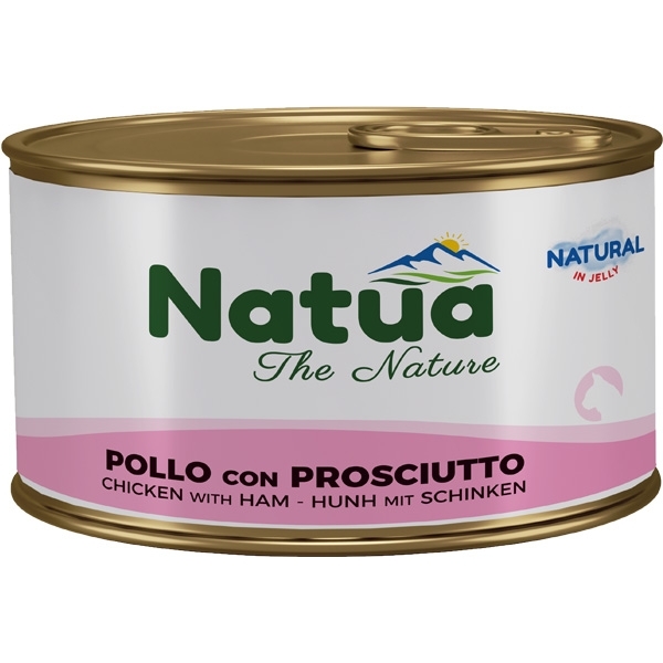 NATUA  NATURAL ADULT JELLY CAT POLLO CON PROSCIUTTO 