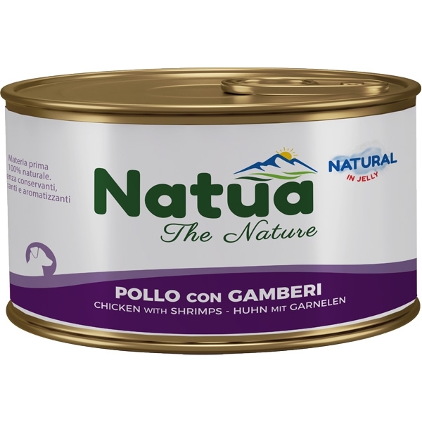 NATUA  NATURAL ADULT DOG JELLY POLLO CON GAMBERI 