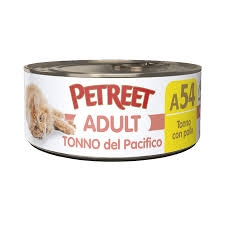 PETREET  NATURA TONNO DEL PACIFICO CON POLLO A54
