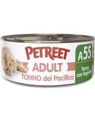 PETREET  NATURA TONNO DEL PACIFICO CON FAGIOLINI A55 Gatti