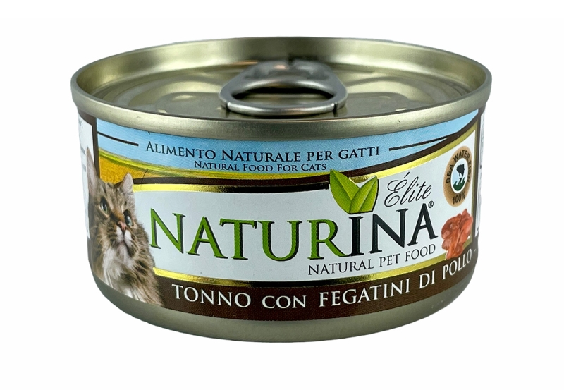 ELITE NATURINA CAT TONNO CON FEGATINI DI POLLO 