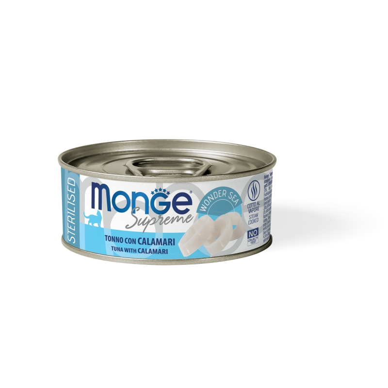 MONGE SUPREME STERILISED TONNO/CALAMARI 