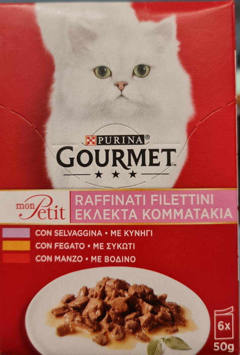 PURINA GOURMET MON PETIT GATTO SELEZIONE SELVAGGINA FEGATO E MANZO