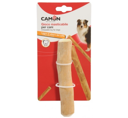 CAMON GIOCO DA MASTICARE PER CANI IN LEGNO DI CAFFE' 