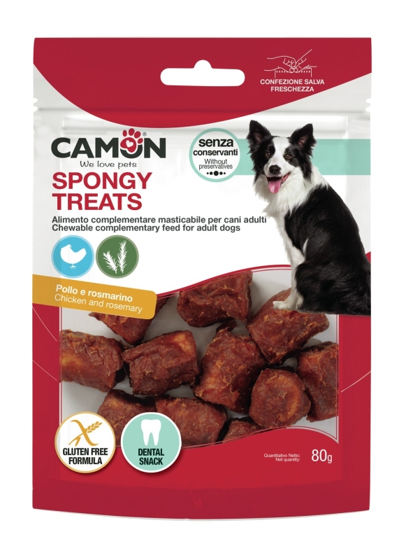CAMON SPONGY TREATS CHUCKS DI POLLO AL GUSTO ROSMARINO