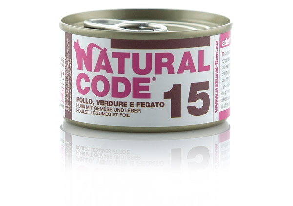 15 POLLO, VERDURE E FEGATO NATURAL CODE 