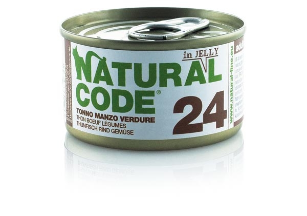 24 TONNO, MANZO E VERDURE NATURAL CODE SOFT JELLY 