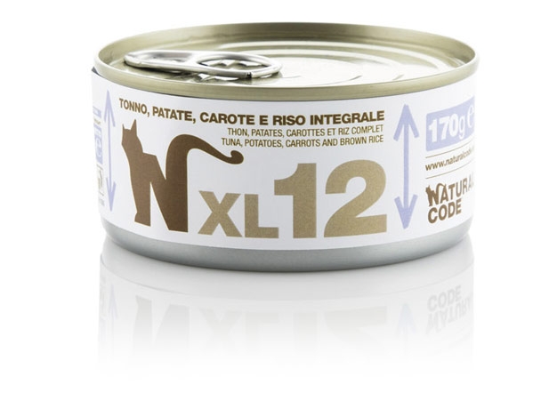XL12 TONNO, PATATE, CAROTE E RISO INTEGRALE NATURAL CODE 