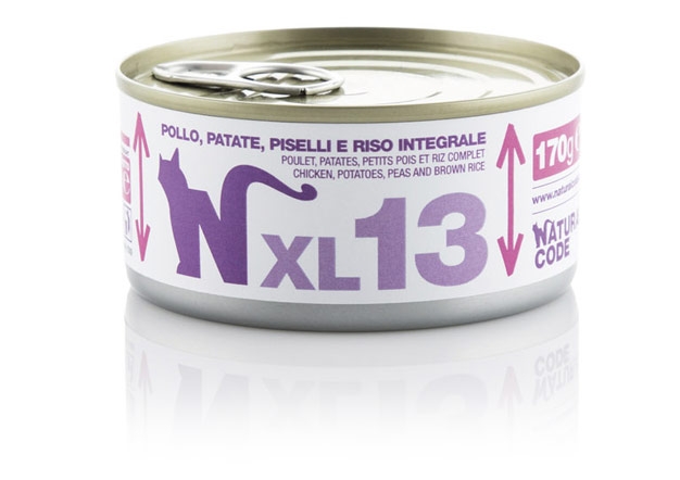 XL13 POLLO, PATATE, PISELLI E RISO INTEGRALE NATURAL CODE 