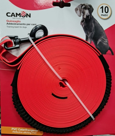 CAMON GUINZAGLIO LUNGHINA IN PVC CON BANDA RIFLETTENTE Cani