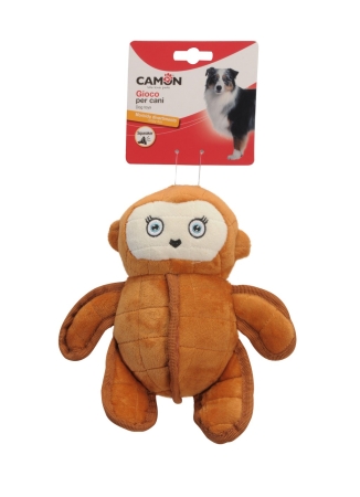 CAMON GIOCO CANE IN POLIESTERE SCIMMIETTA CON SQUEAKER Cani