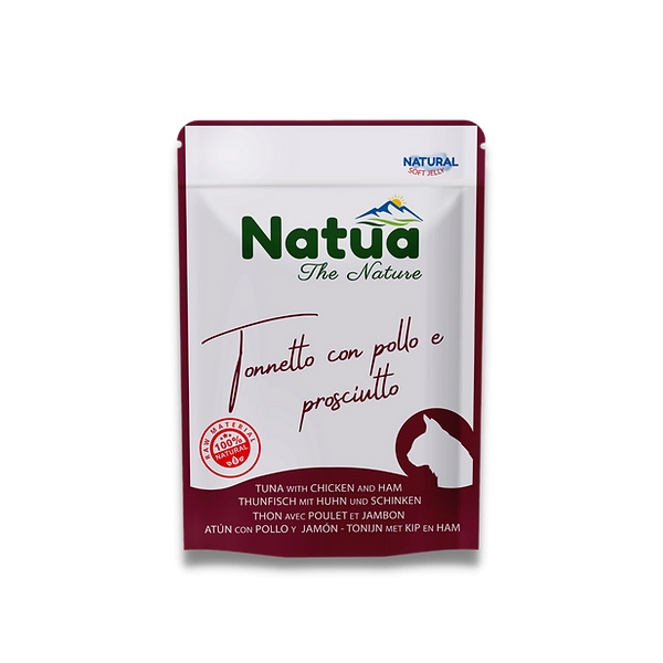 NATUA NATURAL TONNETTO CON POLLO E PROSCIUTTO IN SOFT JELLY 