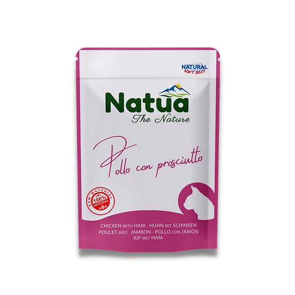 NATUA NATURAL POLLO  CON PROSCIUTTO IN SOFT JELLY 