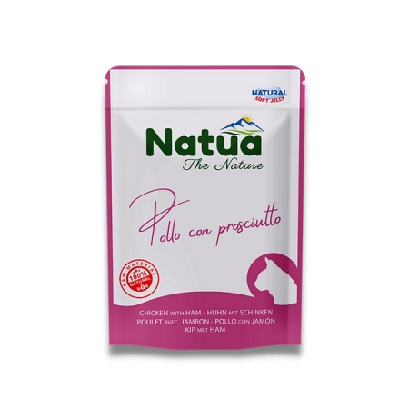 NATUA NATURAL POLLO  CON PROSCIUTTO IN SOFT JELLY Gatti