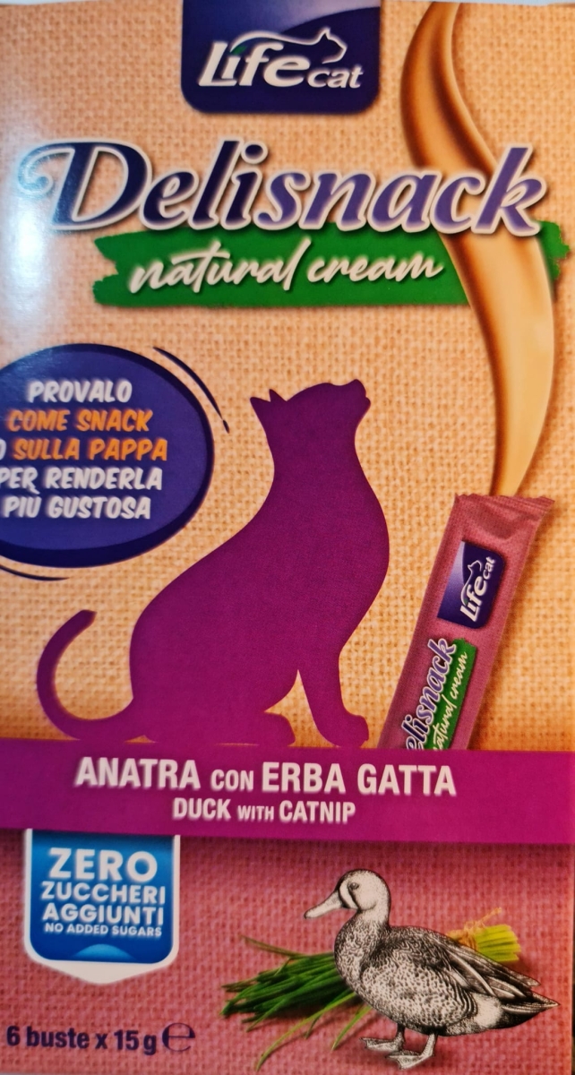 LIFE CAT NATURAL CREAM ANATRA CON ERBA GATTA 