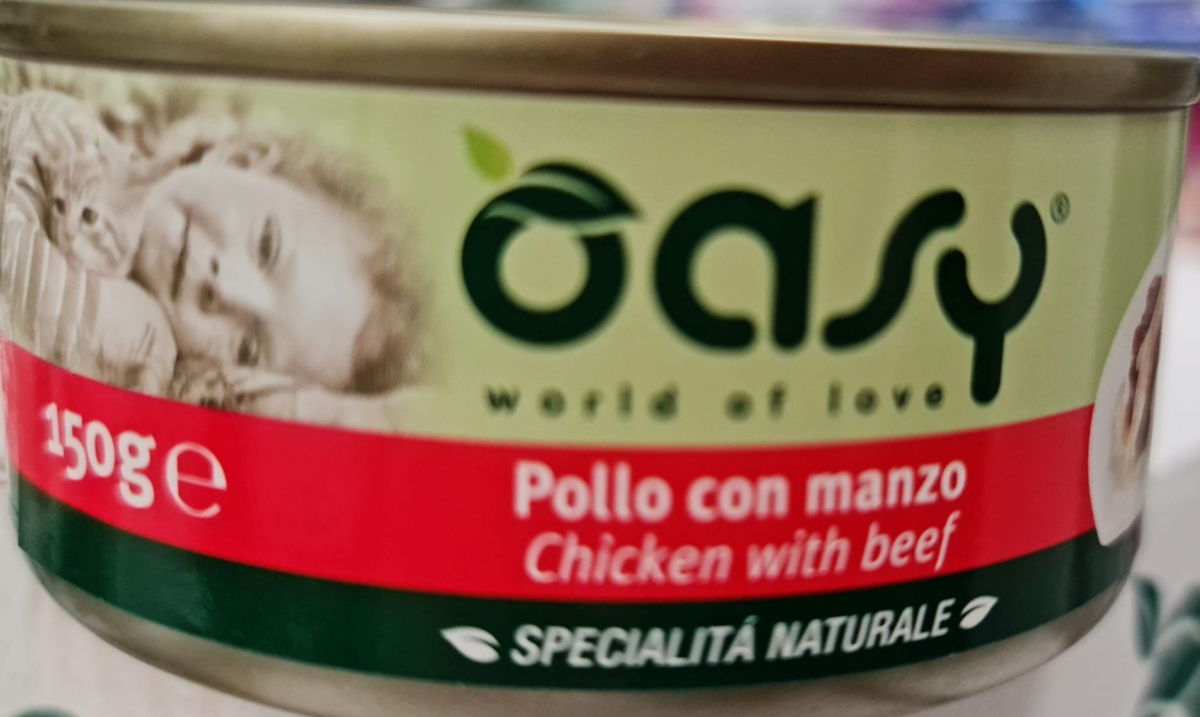 OASY SPECIALITA' NATURALE POLLO CON MANZO 