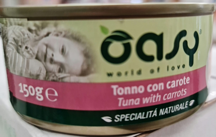 OASY SPECIALITA' NATURALE TONNO CON CAROTE Gatti