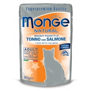 MONGE NATURAL SUPERPREMIUM TONNO CON SALMONE Gatti