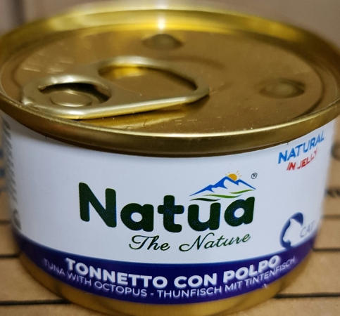 NATUA  NATURAL ADULT JELLY TONNETTO CON POLPO Gatti