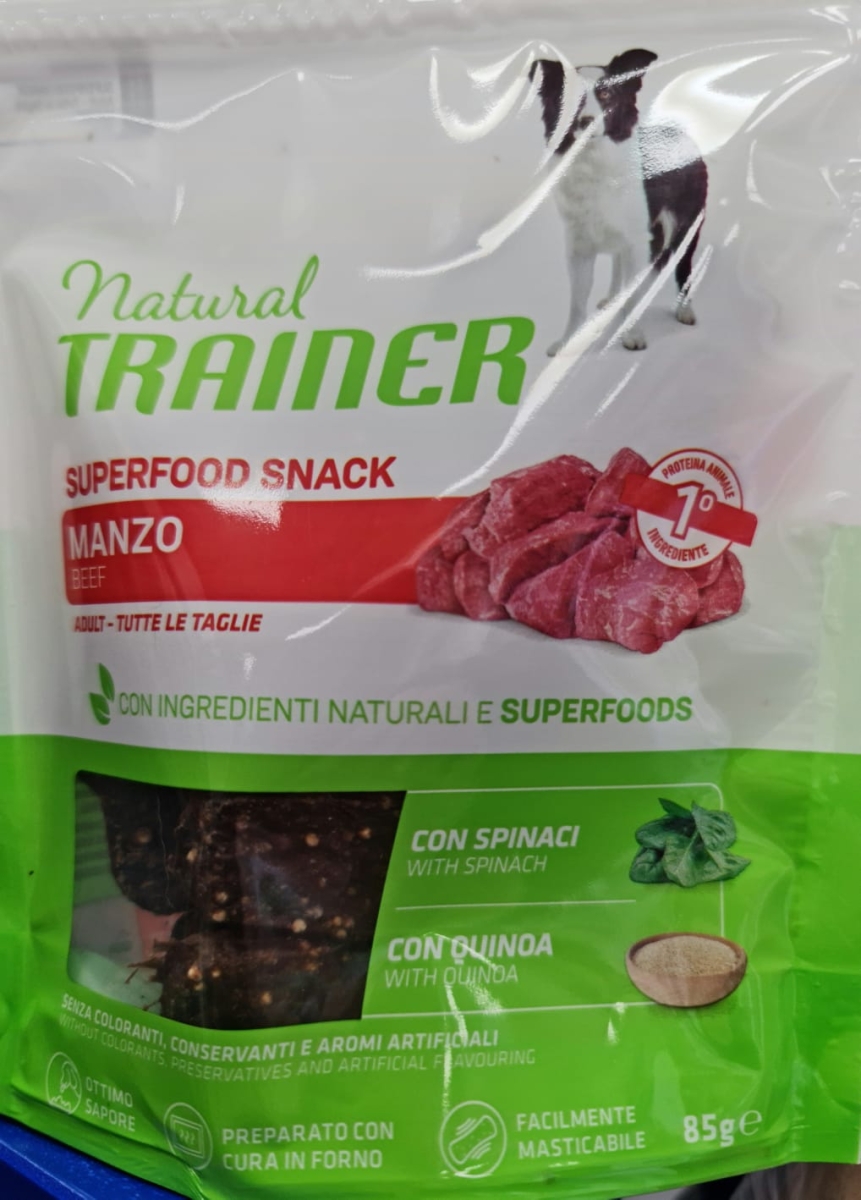 NATURAL TRAINER SUPERFOOD SNACK BEEF 