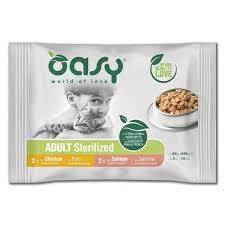 OASY WET CAT BOCCONCINI MULTIPACK ADULT STERILIZED SELECTION 