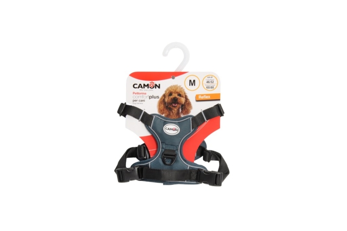 CAMON PETTORINA REGOLABILE TECNICA IMBOTTITURA REFLEX OTTANIO SCURO Cani