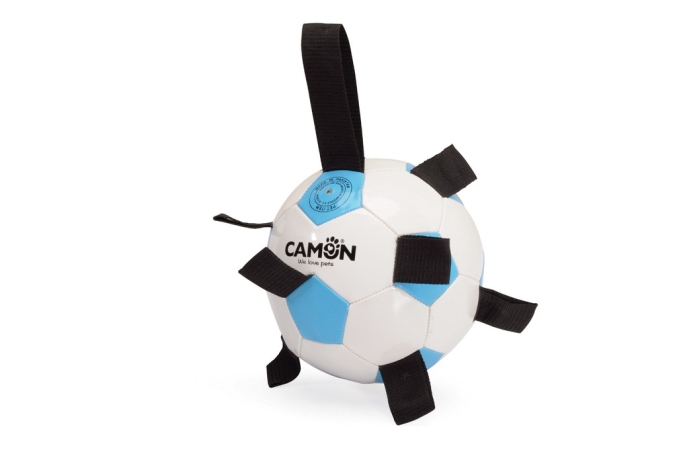 CAMON PALLA DA CALCIO PER CANI IN PU LEATHER CON PRESE IN POLIESTERE Cani