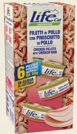 LIFECAT POLLO E PROSCIUTTO MULTIBOX Gatti