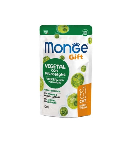 MONGE GIFT CAT ENERGY VEGETAL CON MICROALGHE 