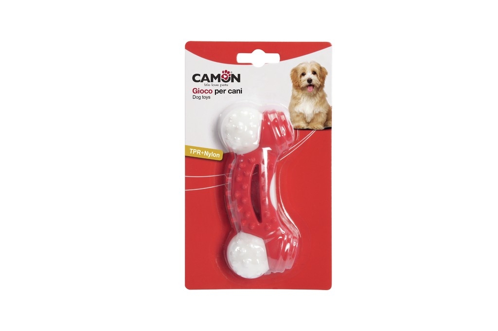 CAMON GIOCO TPR/NYLON DENTAL FUN OSSO B CON PUNTE 