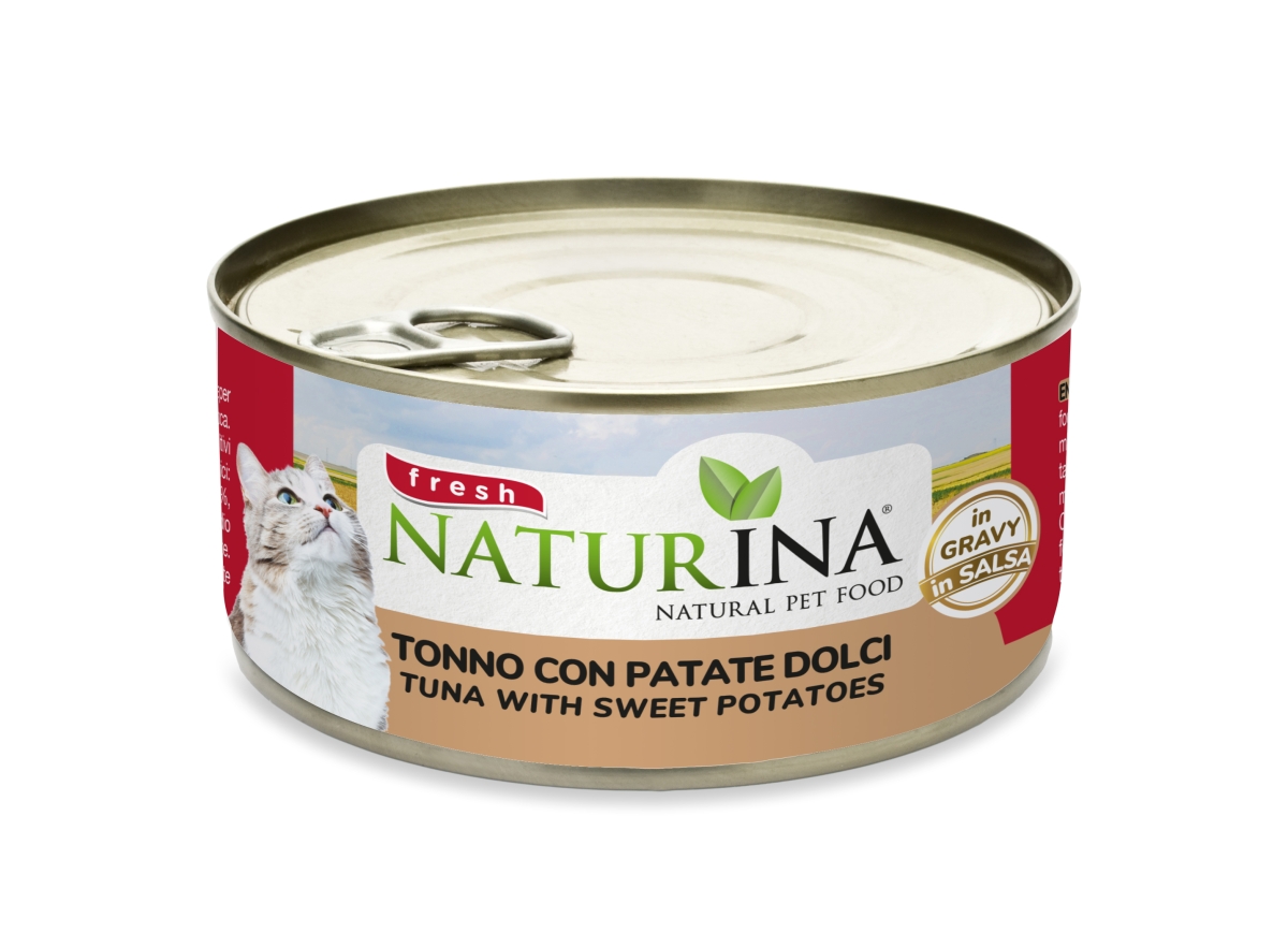 ELITE NATURINA FRESH CAT CANS TONNO CON PATATE DOLCI