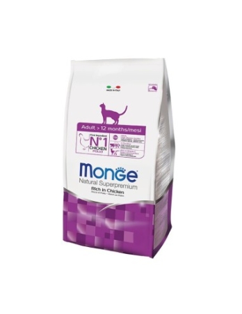 MONGE NATURAL SUPERPREMIUM ADULT RICCO DI POLLO Gatti