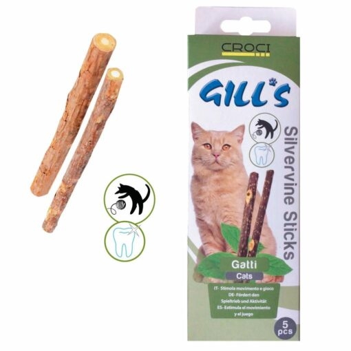 CROCI GILL'S SILVER VINE CAT STICKS 