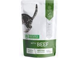 NATURE'S PROTECTION POUCH KITTEN CAT WITH BEEF Gatti